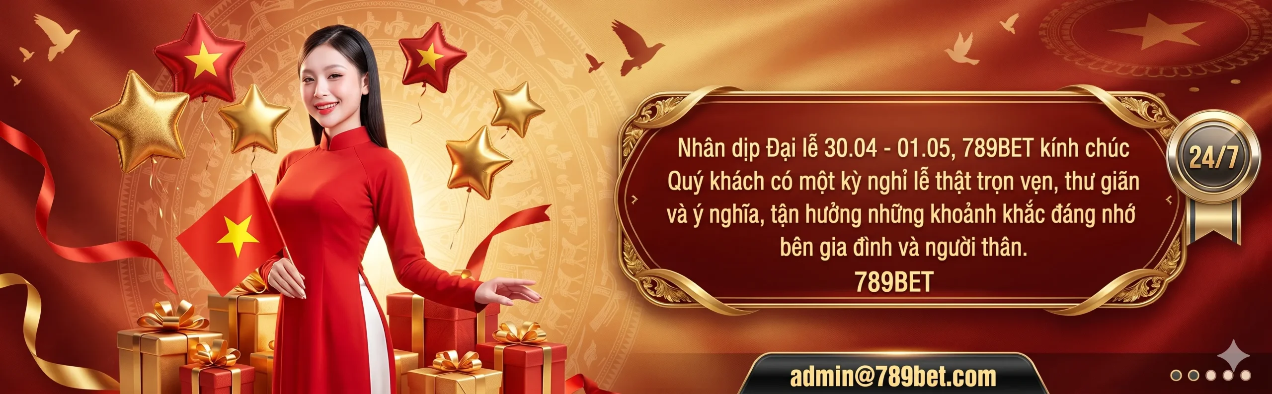 789bet 30.04-01.05 2026 chúc quý khách nghỉ lễ vui vẻ
